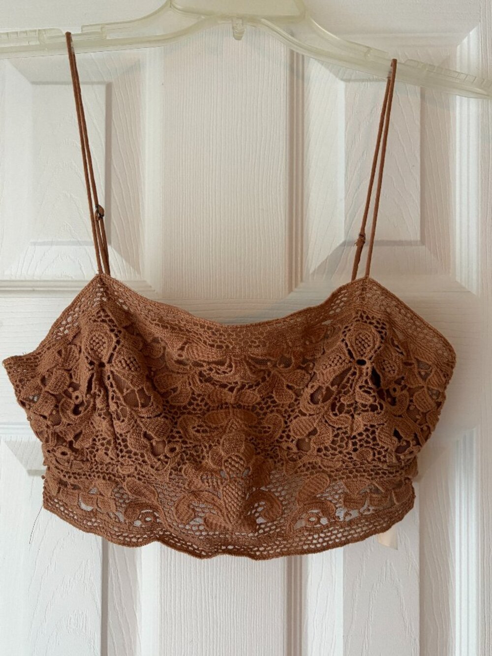 Free People One Lace Bralette – Adjustable Straps, Smocked Back Size Small